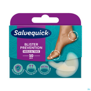 Packshot Salvequick Blister Prevention Tenen&hielen 10
