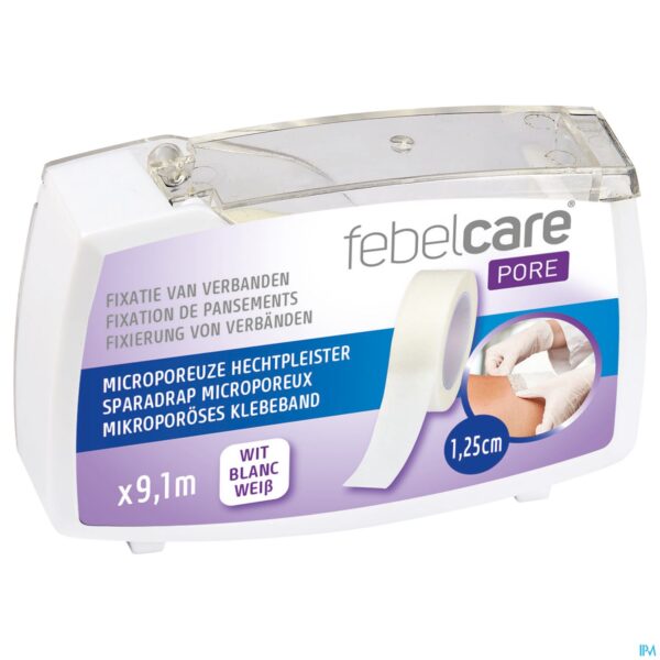 Packshot Febelcare Pore Micropor.hechtpleister 12,5mmx9,14m