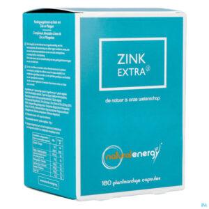 Packshot Zink Extra Caps 180 Natural Energy Labophar