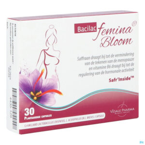 Packshot Bacilac Femina Bloom Caps 30