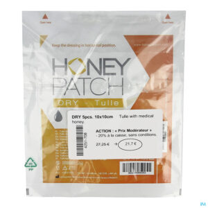 Packshot Honeypatch Dry Genez.honing7g+tulle Ster.10x10cm 5