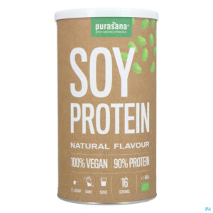 Packshot Purasana Vegan Soja Protein 90% Nature Bio 400g