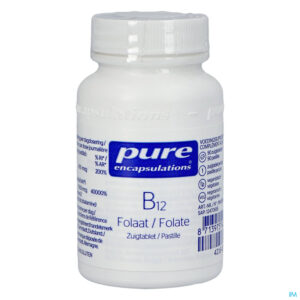Packshot Pure Encapsulations B12 Folaat Pot Zuigtabl 90