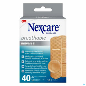 Packshot Nexcare 3m Breathable Univer. Strips 40 N0340as