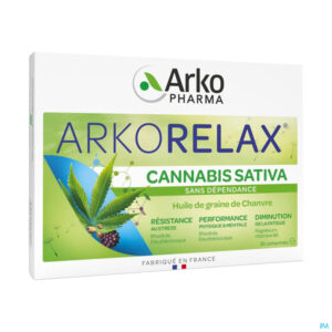 Packshot Arkorelax Stress Control Cannabis Sativa Comp 30