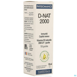 Packshot D-nat 2000 Fl Gutt 20ml Physiomance Phy341