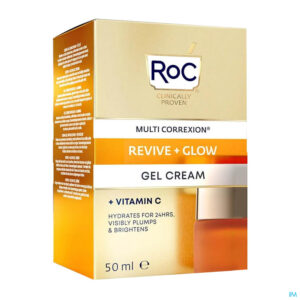 Packshot Roc Multi Correx.revive+glow Gel Cream Pot 50ml