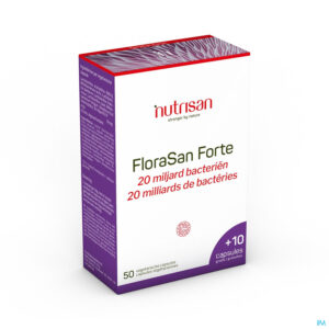 Packshot Florasan Forte V-caps 50+10 Nutrisan