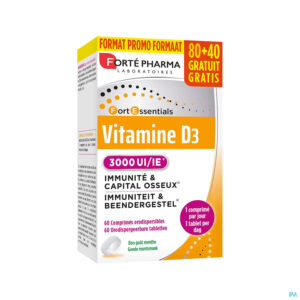 Packshot Vitamine D3 3000 IE Caps 120