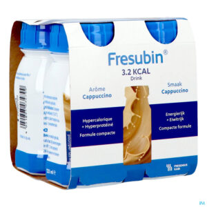 Packshot Fresubin 3.2kcal Drink Cappucino 4x125ml