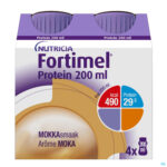 Packshot Fortimel Protein 200ml Mokka 4x200ml