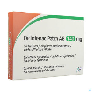 Packshot Diclofenac Patch Ab 140mg Pleister 10