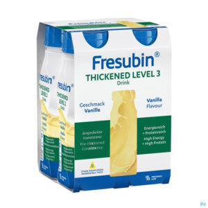Packshot Fresubin Thickened Level 3 Drink Vanille 4x200ml