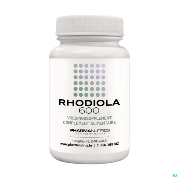 Packshot Rhodiola 600mg V-caps 60 Pharmanutrics