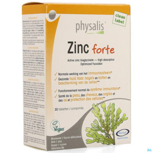 Packshot Physalis Zinc Forte Comp 30
