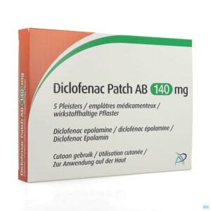 Packshot Diclofenac Patch Ab 140mg Pleister 5