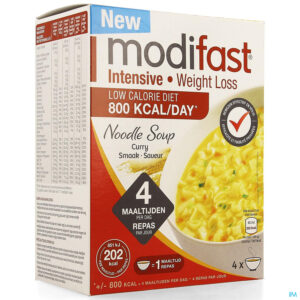 Packshot Modifast Intensive Noodle Soup Curry 220g
