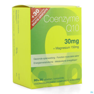 Packshot Coenzyme Q10 30mg+mg Comp 90+ Comp 30 Grat.revogan