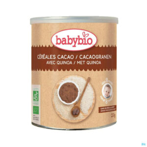 Packshot Babybio Cacaogranen Quinoa 8m 220g