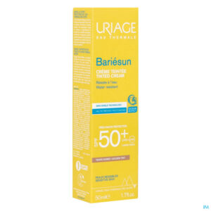 Packshot Uriage Bariesun Creme Teintee Ip50+ Doree 50ml Nf