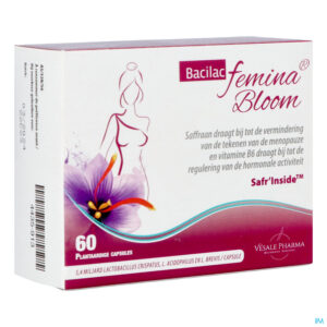Packshot Bacilac Femina Bloom Caps 60