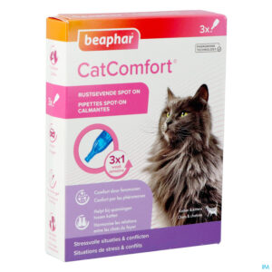 Packshot Beaphar Cat Comfort Spot On Rustgevend 3 X 0,55ml