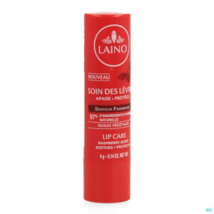 Packshot Laino Verzorging Lippen Framboos 4g
