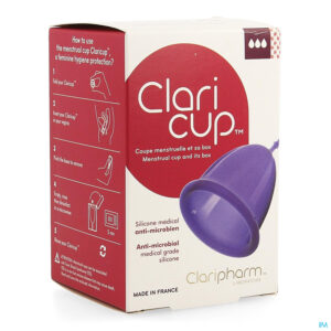 Packshot Claricup Menstruatiecup Maat 3