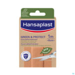 Packshot Hansaplast Pleisters Green&protect 1mx6cm