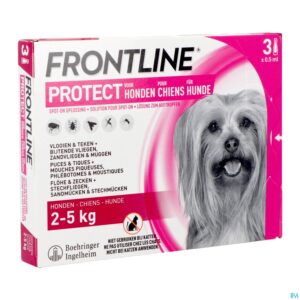 Packshot Frontline Protect Spot On Opl Hond 2-5kg Pipet 3