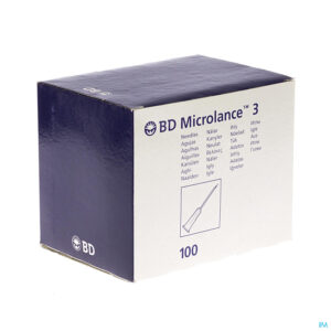Packshot Bd Microlance 3 Naald 21g 1 Rb 0,8x25mm Vert 100