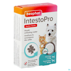 Packshot Beaphar Intesto Pro Hond-kat S Comp 20