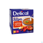 Packshot Delical Soupe Veloute Legumes Soleil 4x200ml