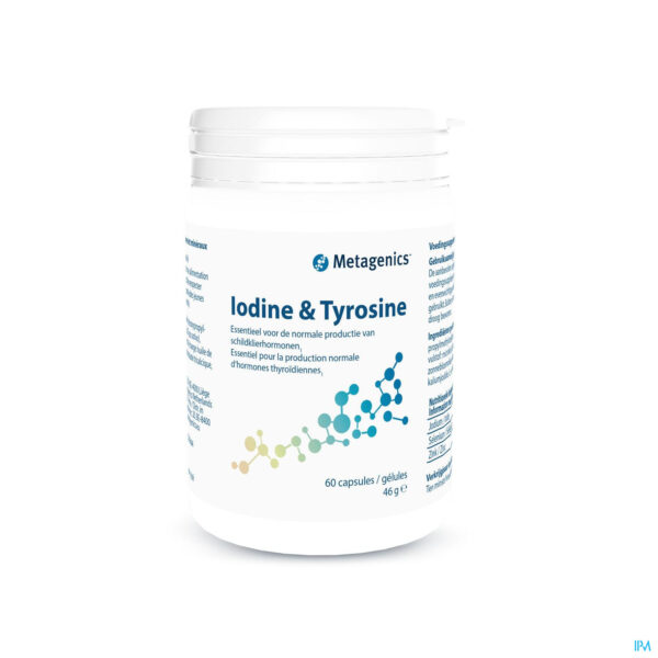 Packshot Iodine & Tyrosine V2 Caps 60 26188 Metagenics