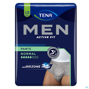 Packshot Tena Men Active Fit Pants Norm. Grijs S/m12 772702