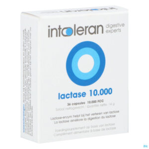 Packshot Intoleran Lactase 10 000 Fcc Caps 36