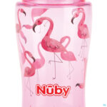 Productshot Nuby Flip-it Beker Uit Tritan Roze 360ml 3j+