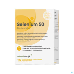 Packshot Natural Energy - Selenium 50 Caps 180