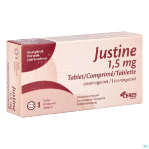 Packshot Justine 1,5mg Comp 1