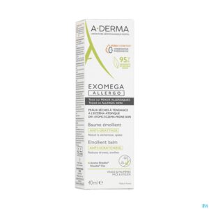 Packshot Aderma Exomega Allergo Emolierende Balsem 40ml