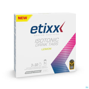 Packshot Etixx Isotonic Lemon Bruistabl 3x10