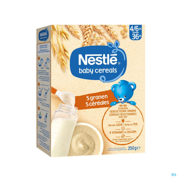 Packshot Nestle Baby Cereals 5 Granen 250g
