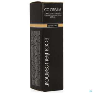 Packshot Les Couleurs De Noir Cc Cream Ip30 02 Naturel 30ml