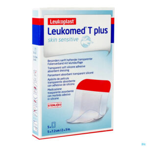 Packshot Leukomed T Plus Skin Sens. 7,2cmx5cm 5 7617800
