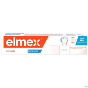 Packshot Elmex Anti-caries Gentle White Dentifrice Tbe 75ml