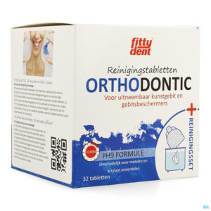 Packshot Fittydent Orthodontic Reinigingset + Bruistabl 32