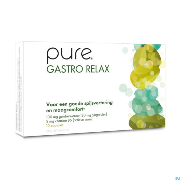 Packshot Pure Gastro Relax Caps 10