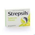 Packshot Strepsils Suikervrij Citroen Past 36
