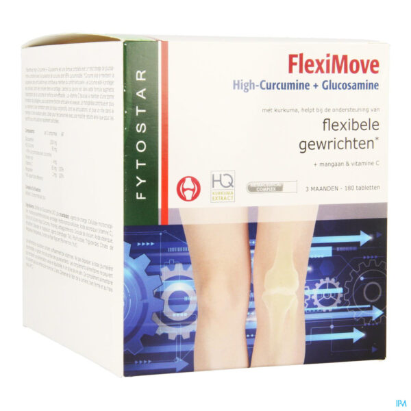 Packshot Fytostar Flexi Move Curcumine + Glucosam. Comp 180