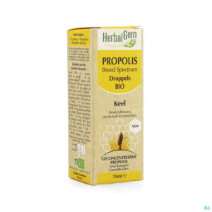 Packshot Herbalgem Propolis Breed Spectrum Bio Fl Gutt 15ml